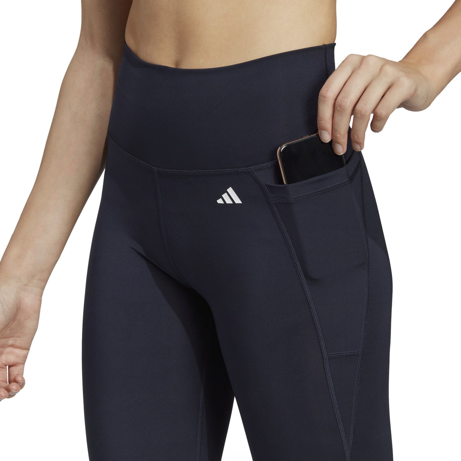 adidas Women's Optime Stash High Waisted 7/8 Tights - view number 4