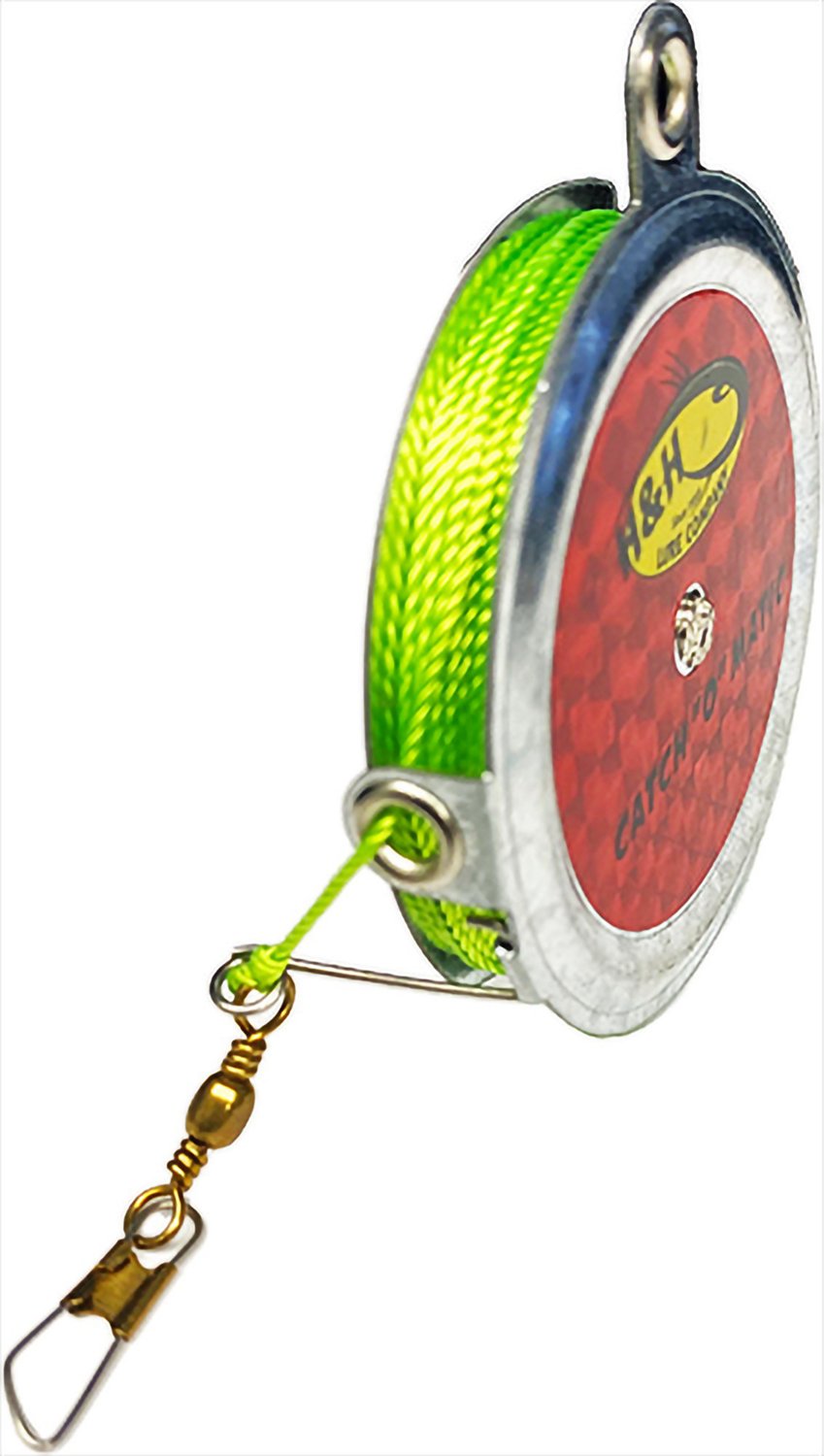 H&H Catch-O-Matic Auto Fishing Reel Yo-Yo with High Visibility Chartreuse  Nylon Line Automatic Fishing Reel for Catfish (12 Pack) : Yo Yos : Sports &  Outdoors 