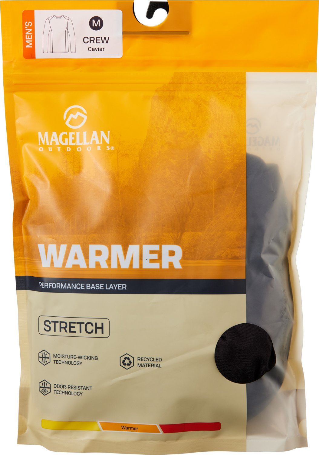 Magellan Outdoors Men's Thermal Stretch Long Sleeve Crew Baselayer Top - view number 3