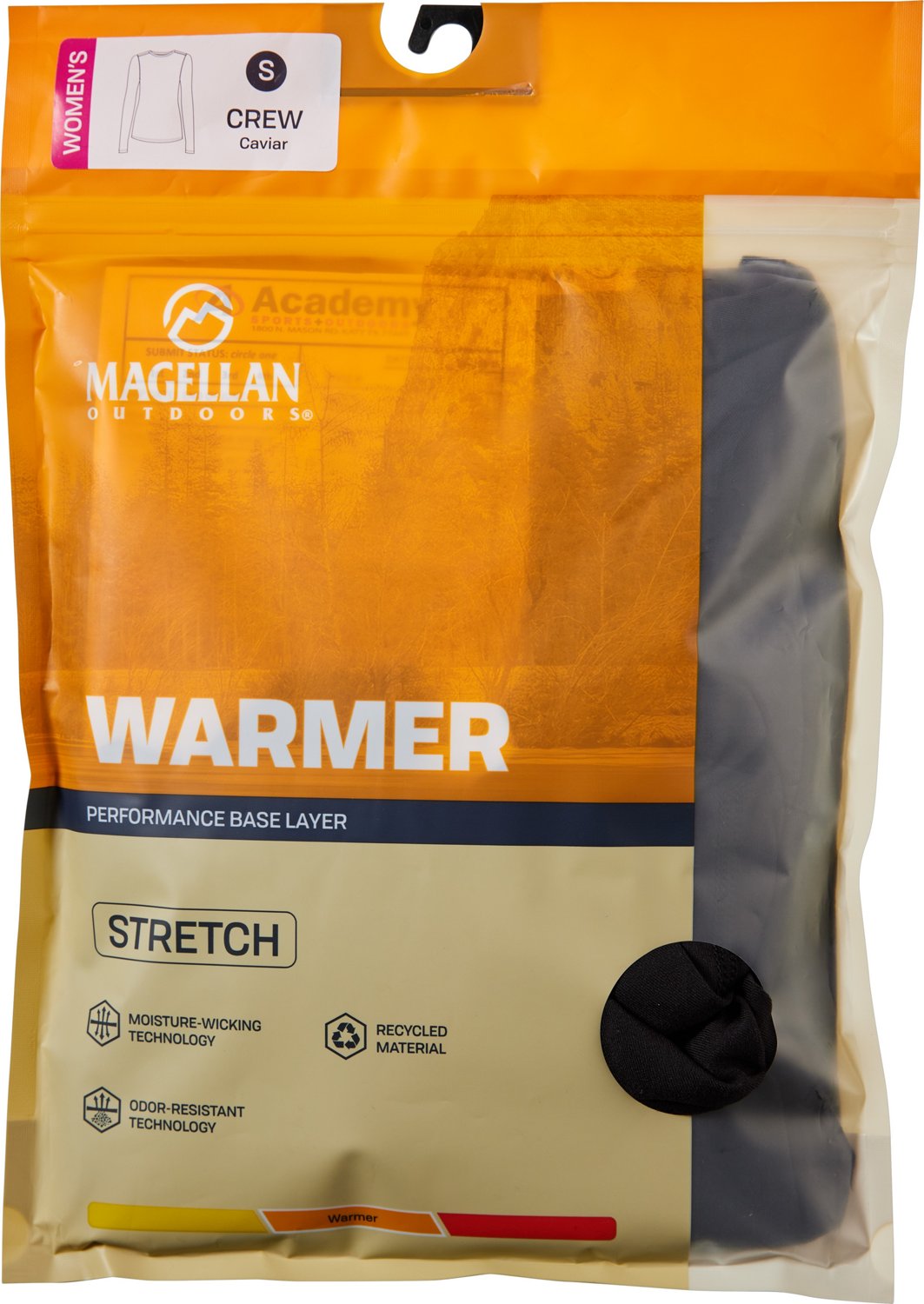 Magellan Outdoors Women’s Thermal Stretch Crew Baselayer Top - view number 3