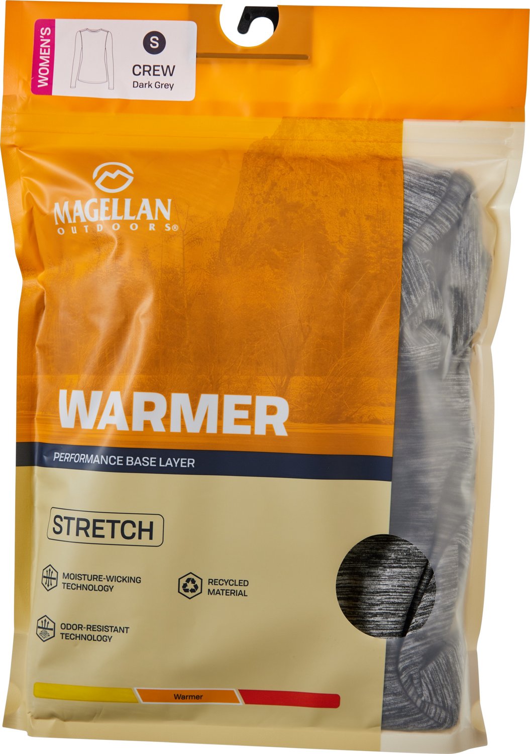 Magellan Outdoors Women’s Thermal Stretch Crew Baselayer Top - view number 3