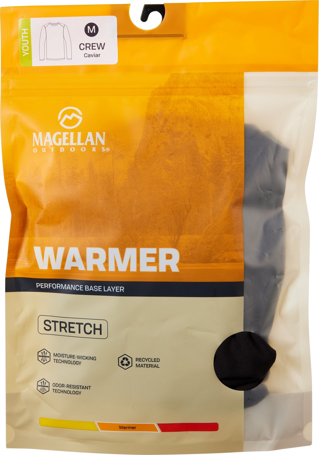 Magellan Outdoors Youth Thermal Stretch Long Sleeve Crew Baselayer Top - view number 3