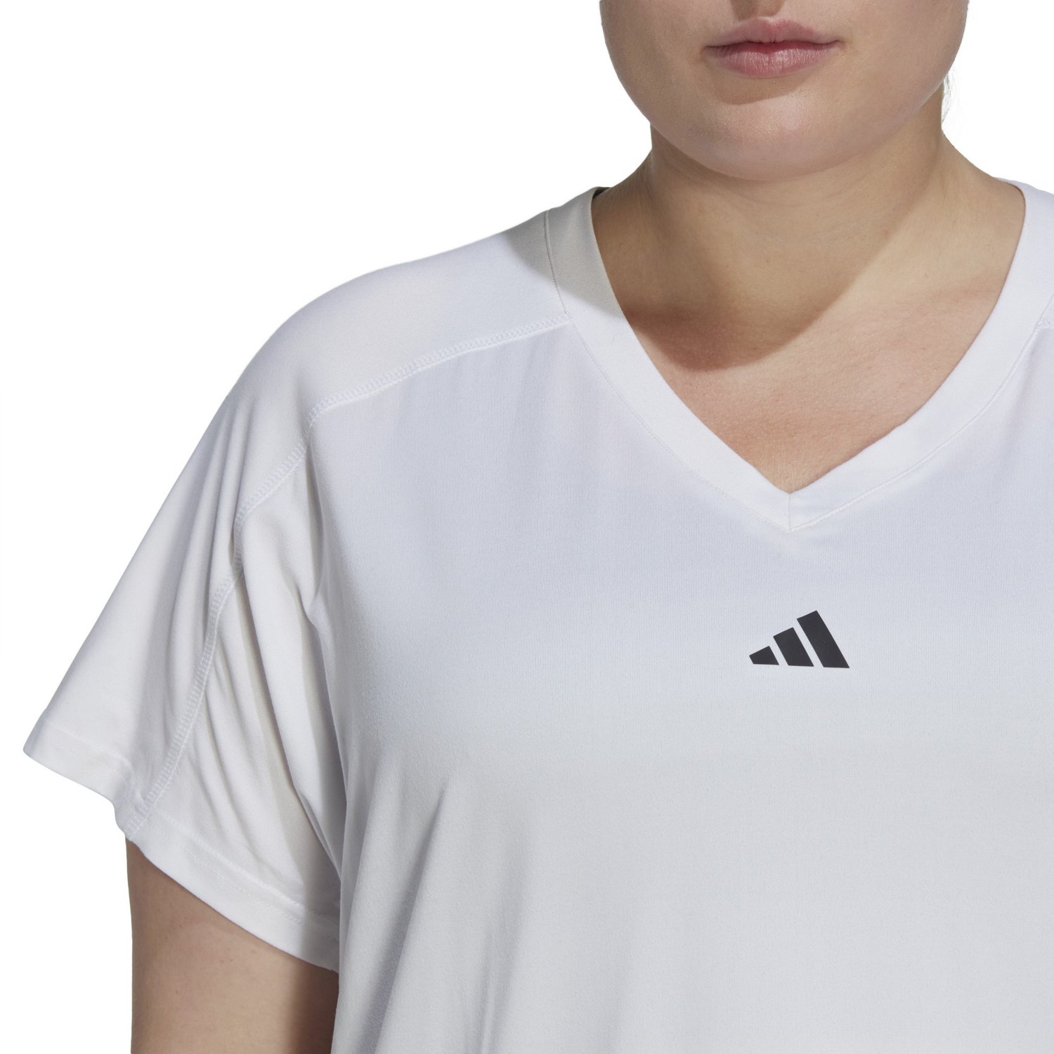 adidas Women's Train Essentials Minimal Branding Plus Size T-shirt - view number 4