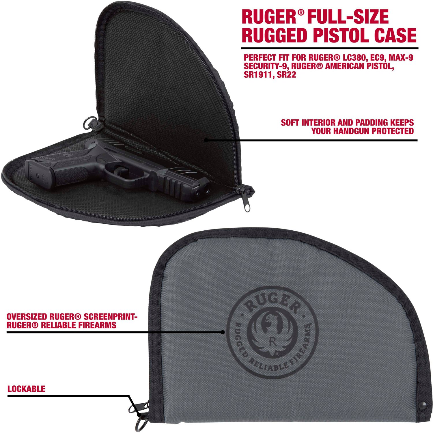 Ruger Rugged Full Size Pistol Case - view number 3