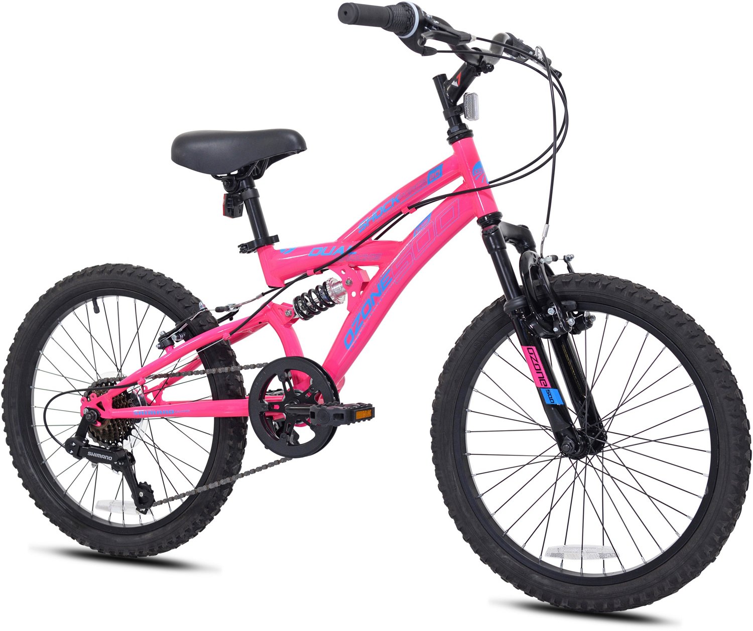 Ozone 500 Girls' Shock Force 20 in Full Suspension Mountain Bike                                                                 - view number 1 selected