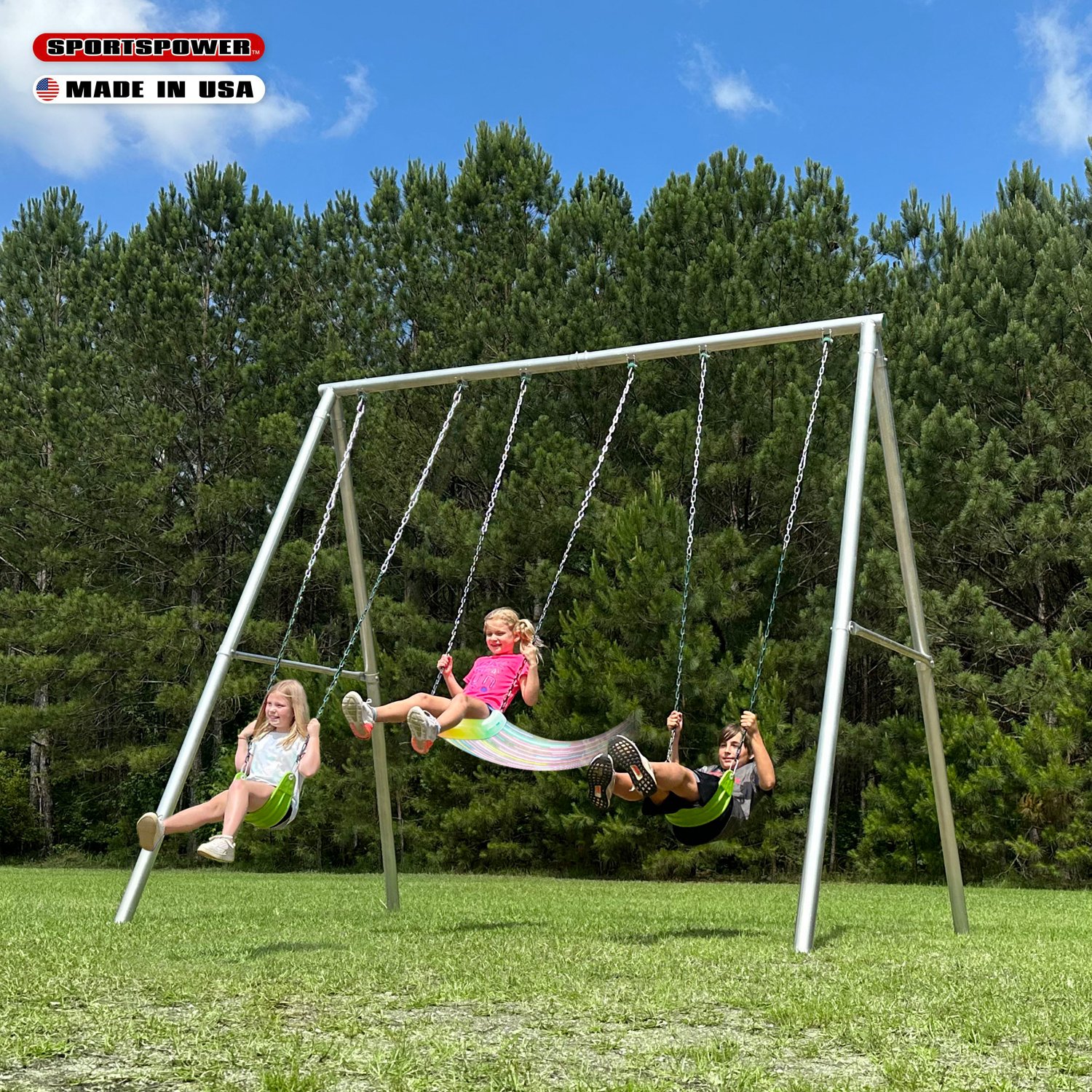 Sportspower Patriot Metal Swing Set Academy