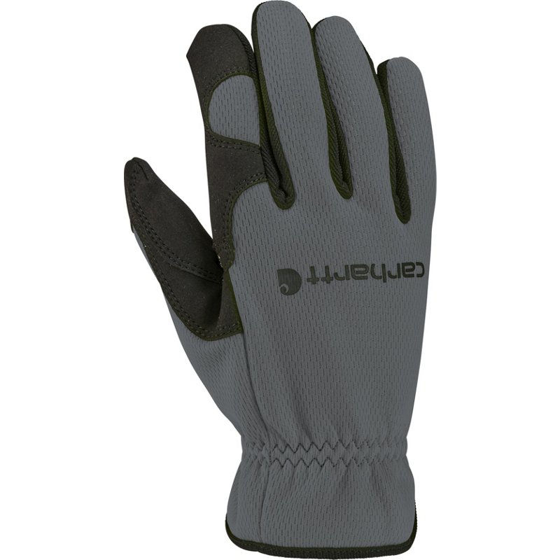 Carhartt Men's Thermal-Lined High Dexterity Open Cuff Gloves Grey, 2X-Large - Work Headwear/Accessories at Academy Sports