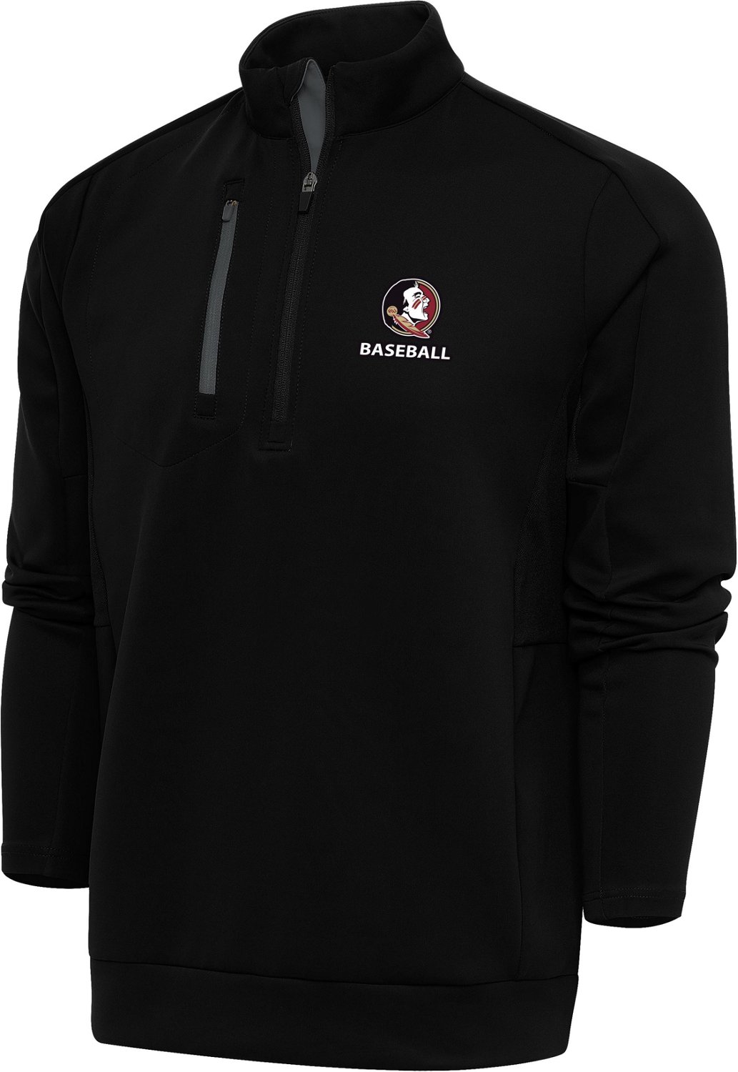 Antigua Men's Florida State University Baseball Generation 1/4Zip Long Sleeve Shirt Academy