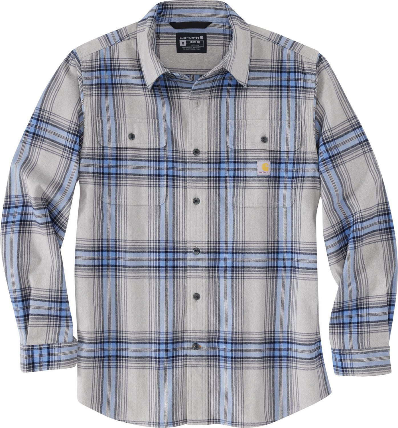 Carhartt Men's Heavyweight Flannel Long Sleeve Plaid Shirt