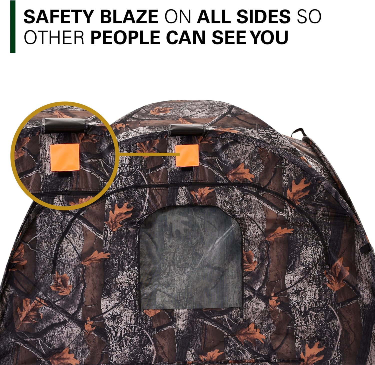 Rukket Sports Black Hoof Outdoors Hunting Blind with Tripod Stool and Ground Screen - view number 6