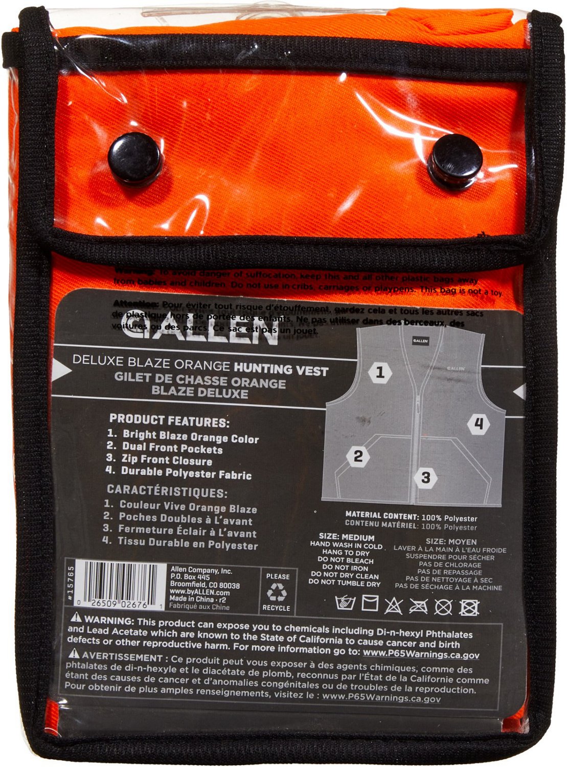 Allen Company Deluxe Safety Hunting Vest - view number 8