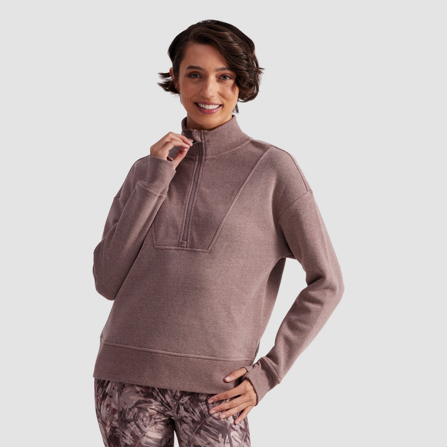 Freely Women's Iris 1/2-Zip Pullover Sweatshirt - view number 4