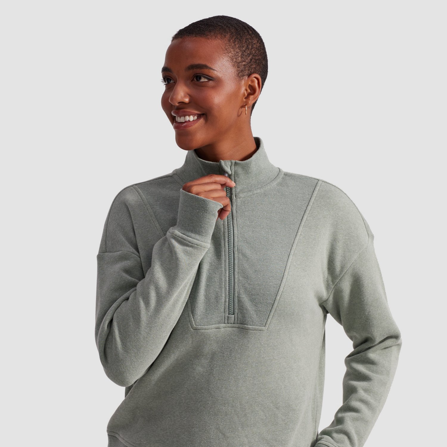 Freely Women's Iris 1/2-Zip Pullover Sweatshirt - view number 4