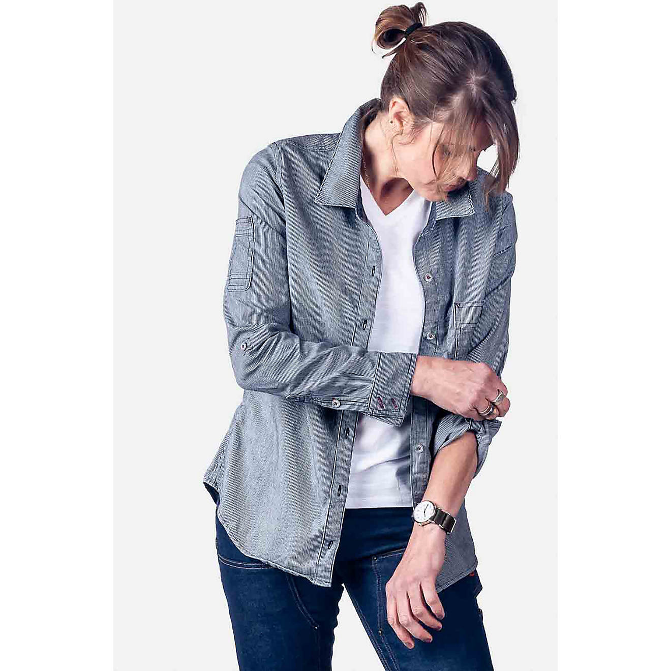 Dovetail Workwear Women's Givens Long Sleeve Work Shirt | Academy