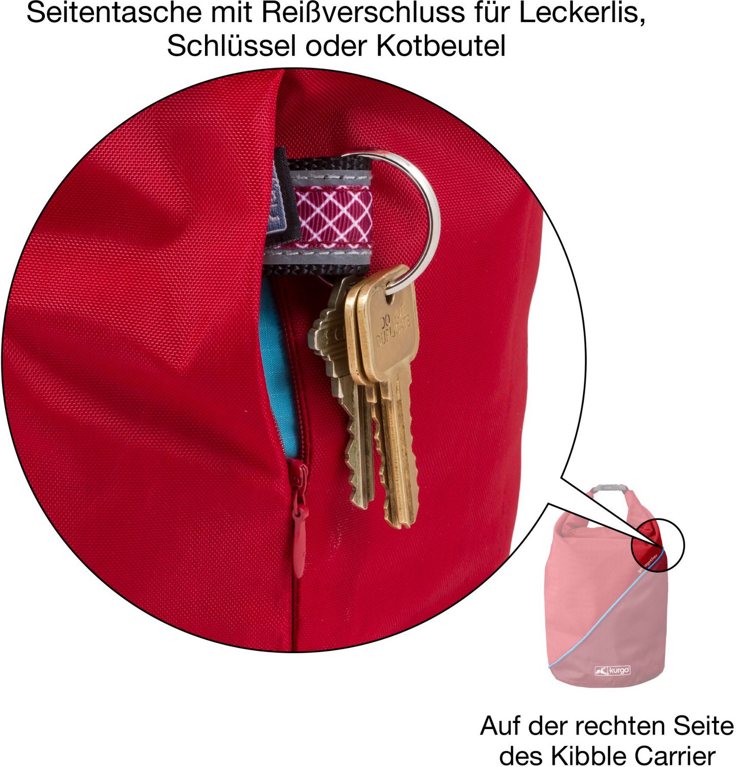 Kurgo Kibble Carrier Dog Food Travel Bag                                                                                         - view number 5