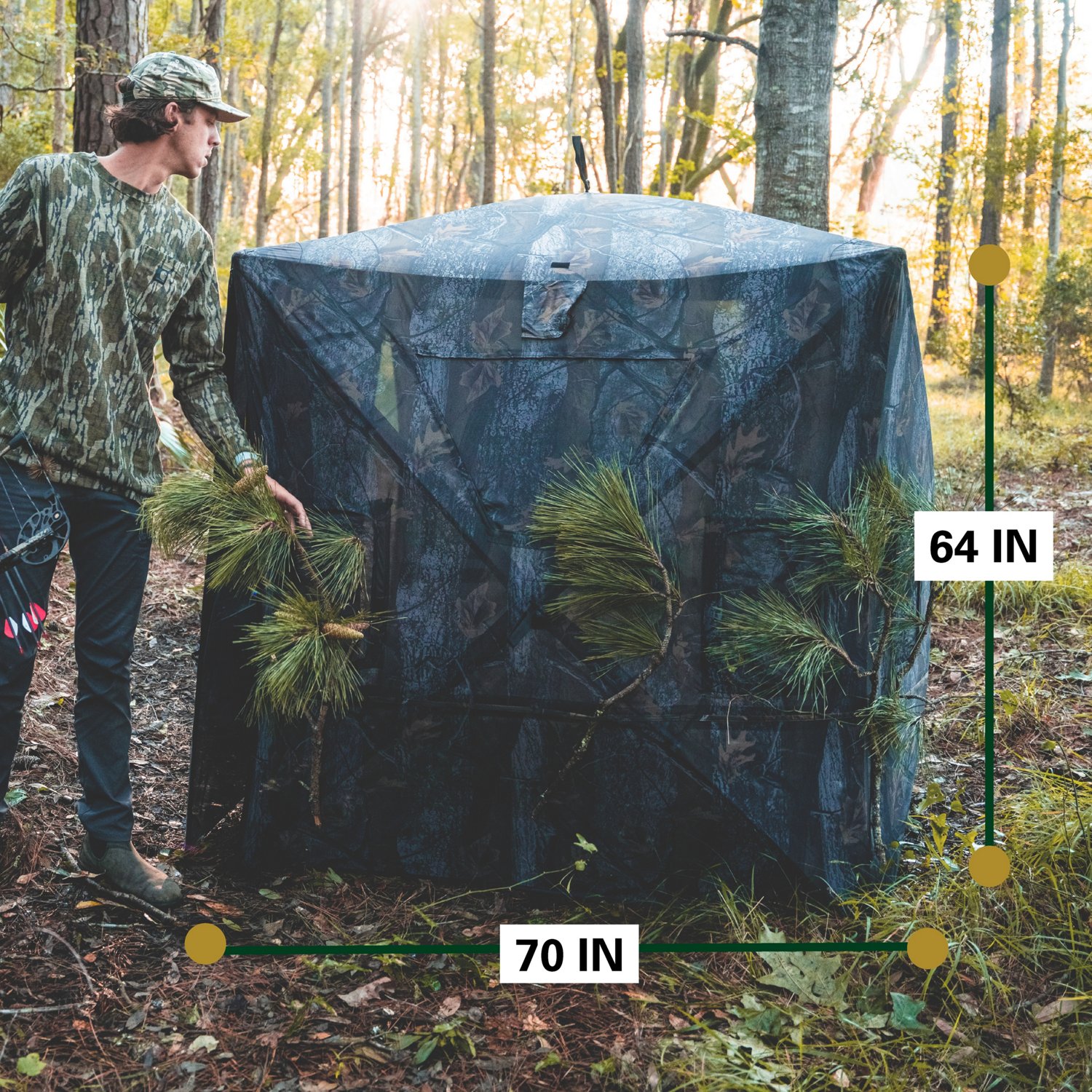 Rukket Sports Hoof Outdoors 360 View Pop-Up Hub-Style Hunting Blind - view number 3