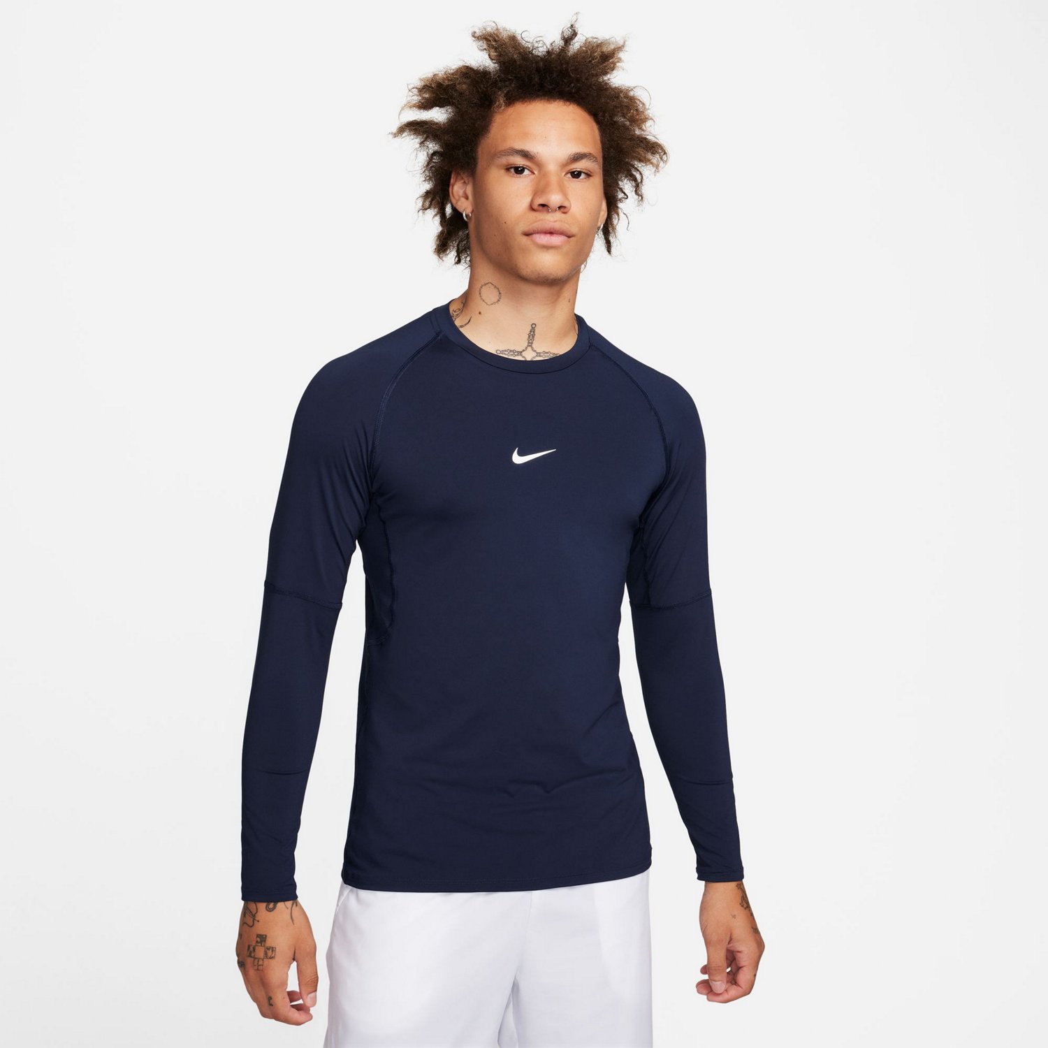 Nike men's modern utility fitted long sleeve training shirt online