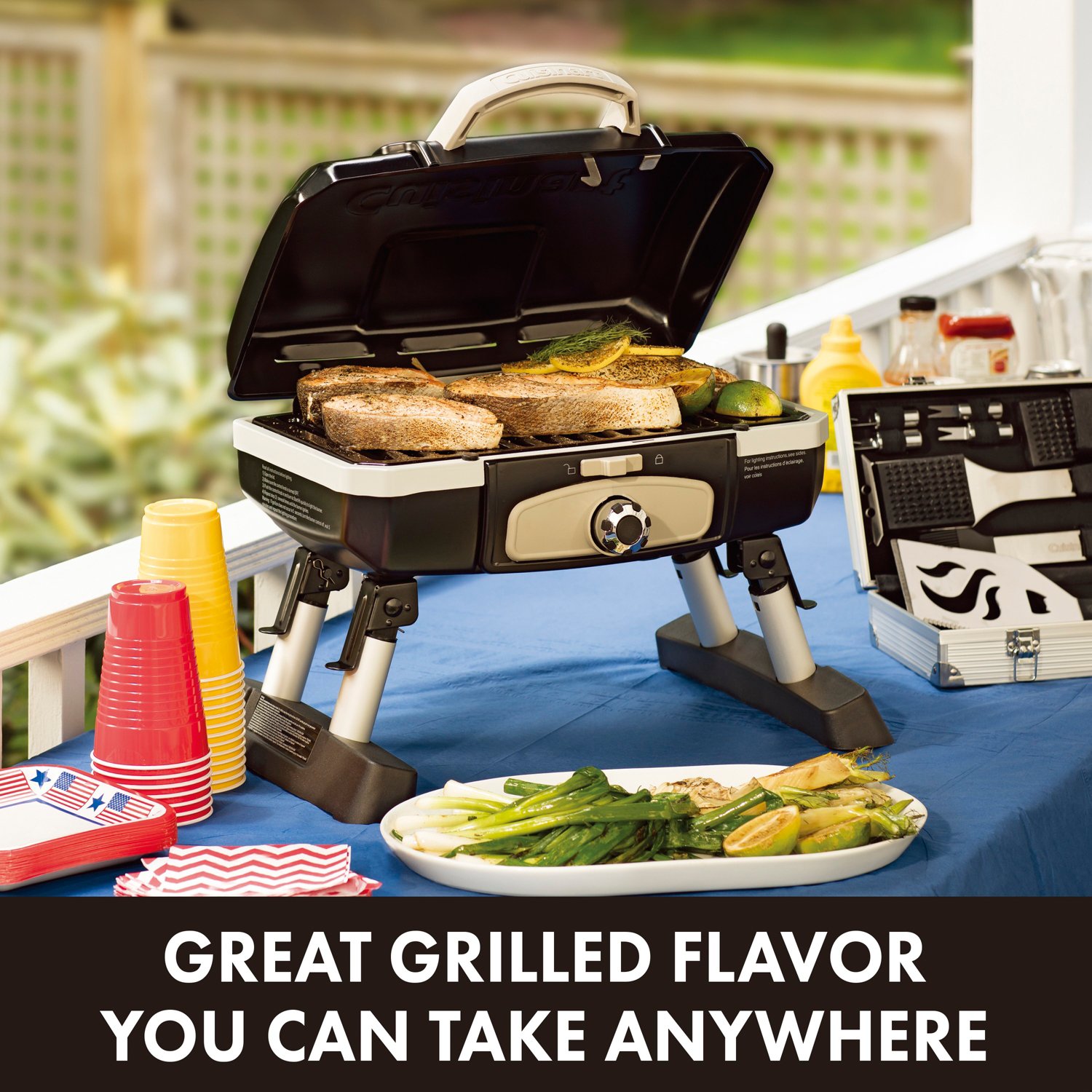 Cuisinart Portable Tabletop Gas Grill                                                                                            - view number 3