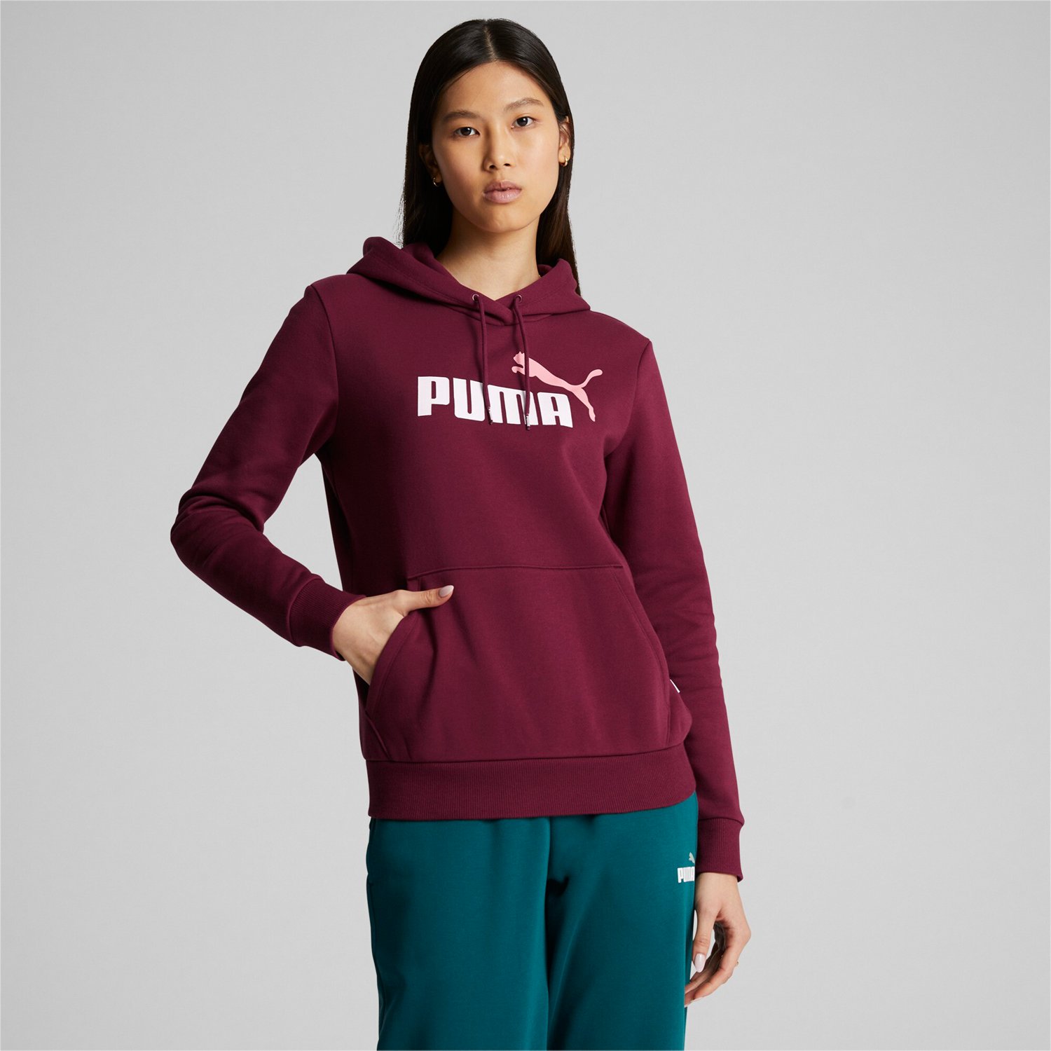 PUMA Women's Essentials Logo Hoodie Free Shipping at Academy