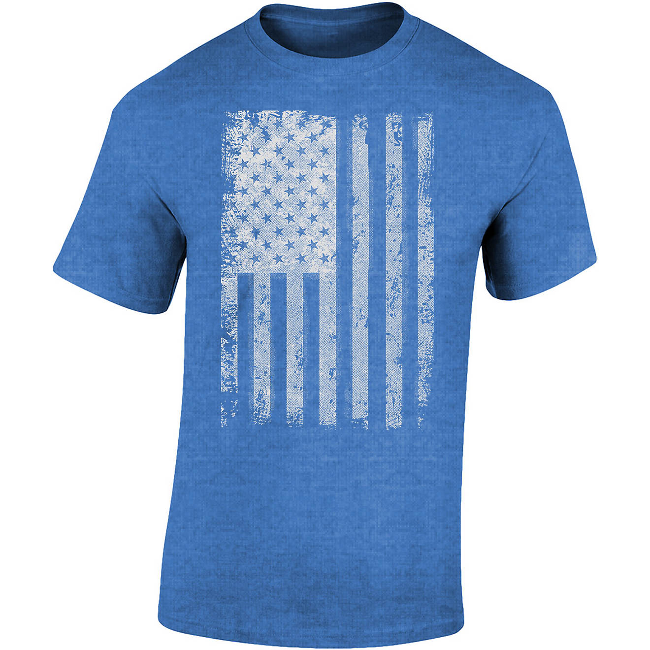 Academy Sports + Outdoors Men's Textured Flag T-shirt                                                                            - view number 1