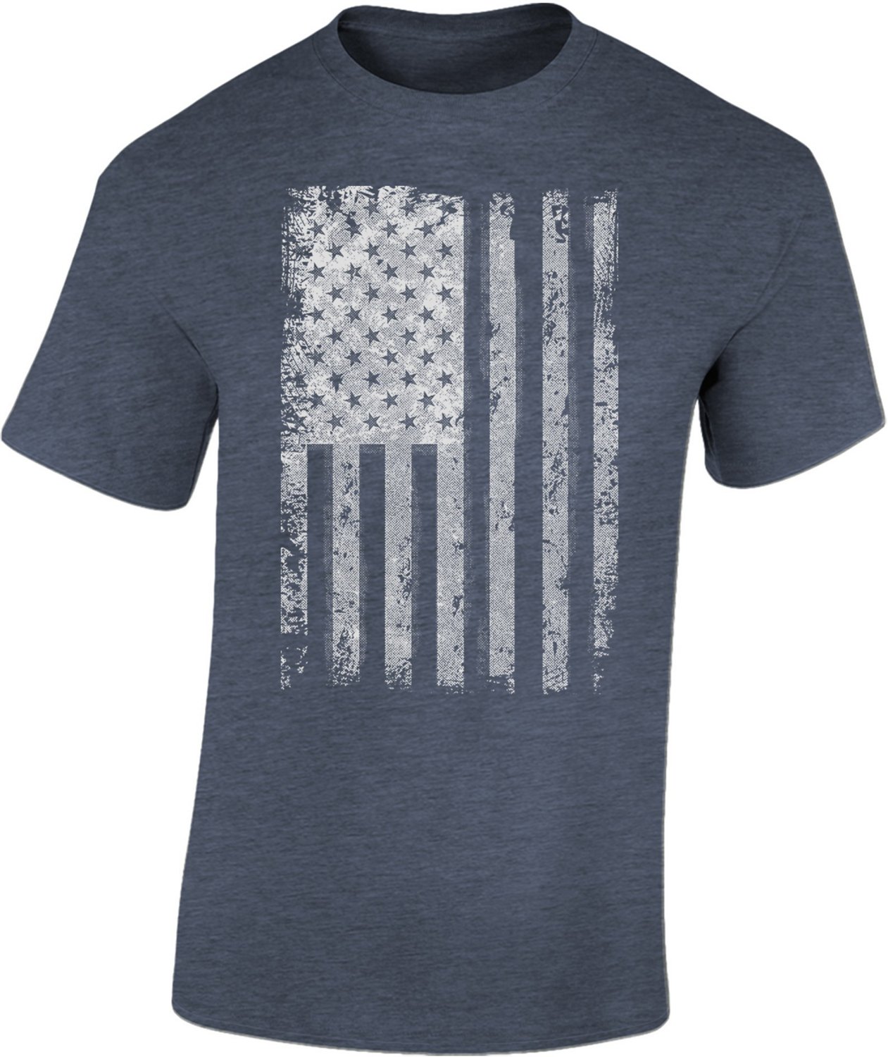 Academy Sports + Outdoors Men's Textured Flag Tshirt Academy