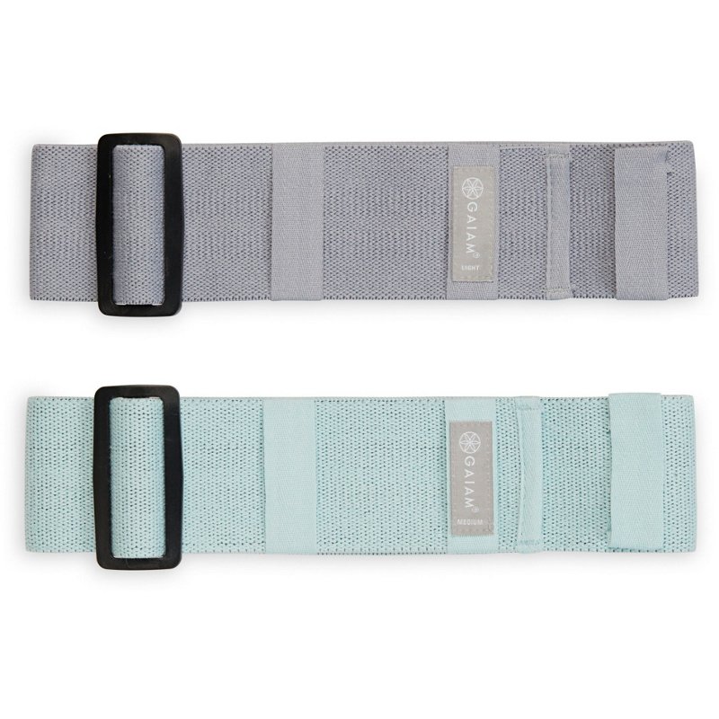 Gaiam Hip Bands 2-Pack Blue/Purple - Hand Exer. Equip. at Academy Sports