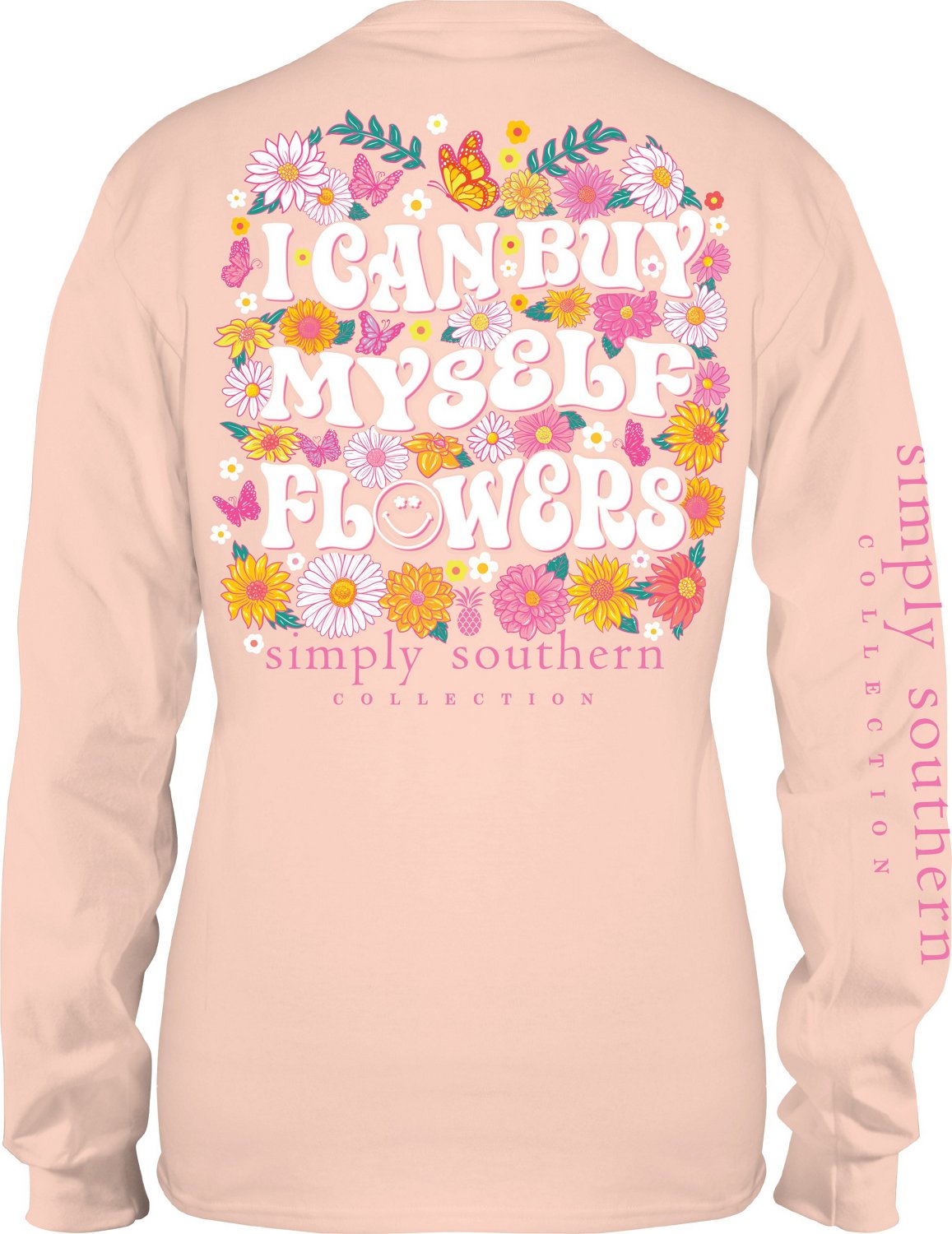 Simply Southern Women's Flowers Long Sleeve T-shirt - view number 2