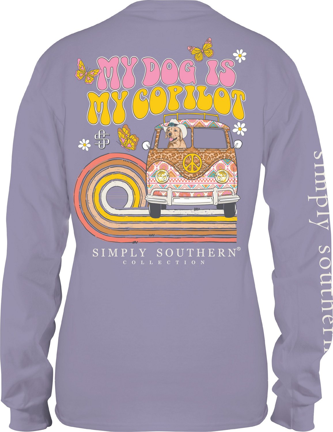 Simply Southern Girls' Copilot Dog Long Sleeve T-shirt - view number 2