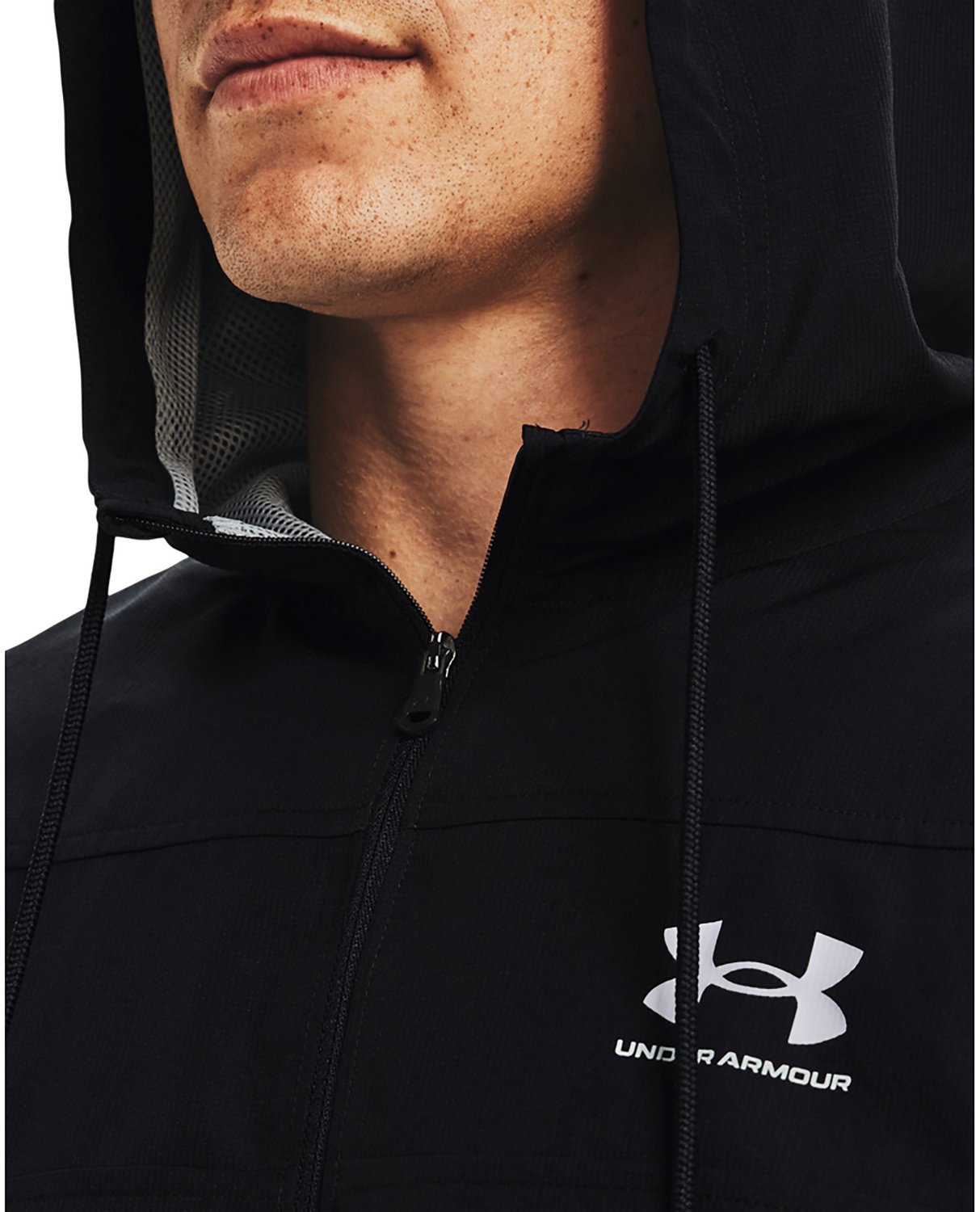 Black Under Armour Sportstyle Windbreaker Jacket - JD Sports Global