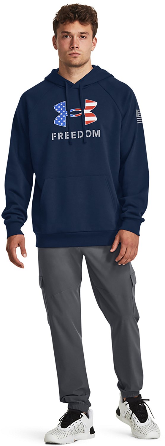 Under Armour Men's Freedom Big Flag Logo Fleece Hoodie - view number 3