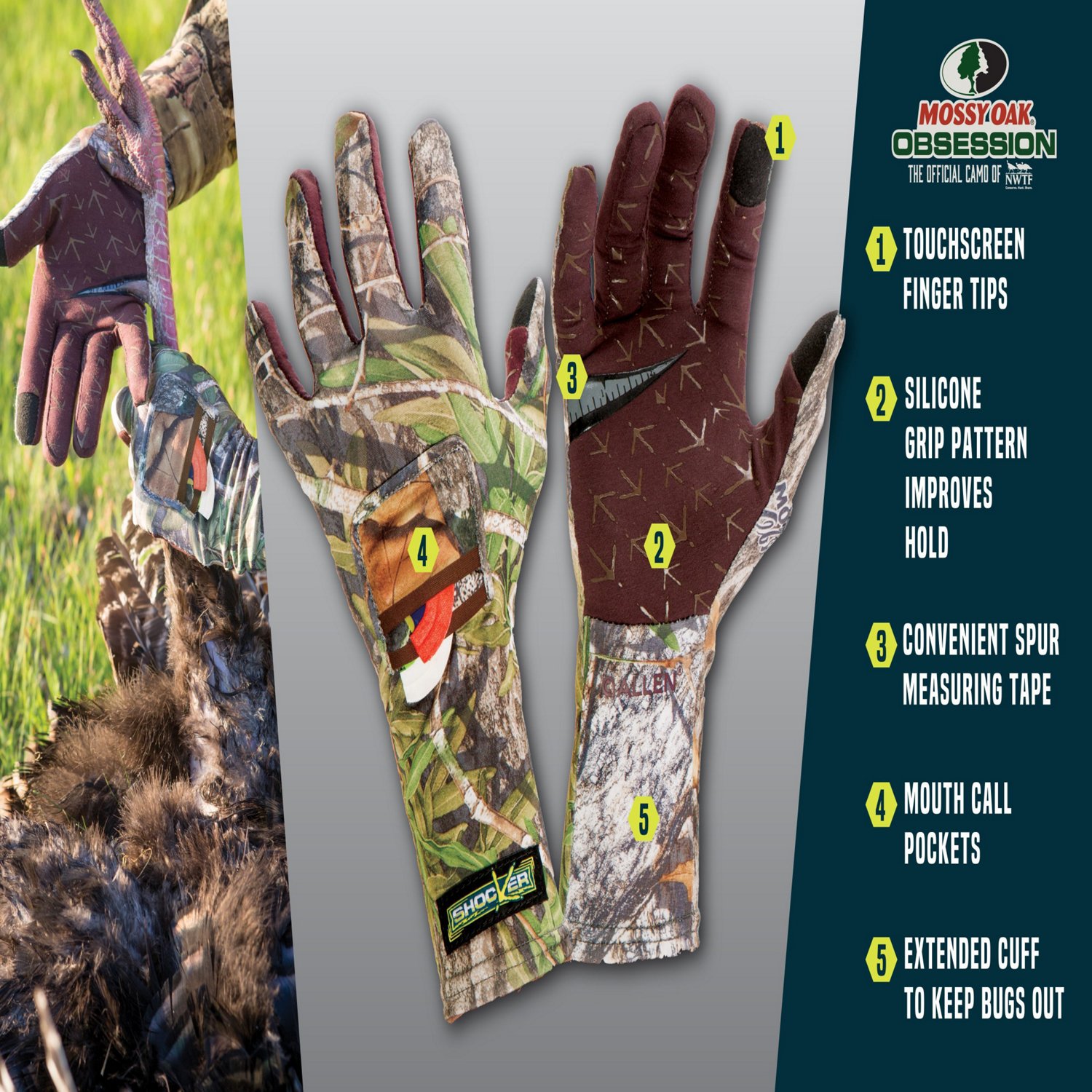 Allen Company Shocker Turkey Hunting Gloves | Academy