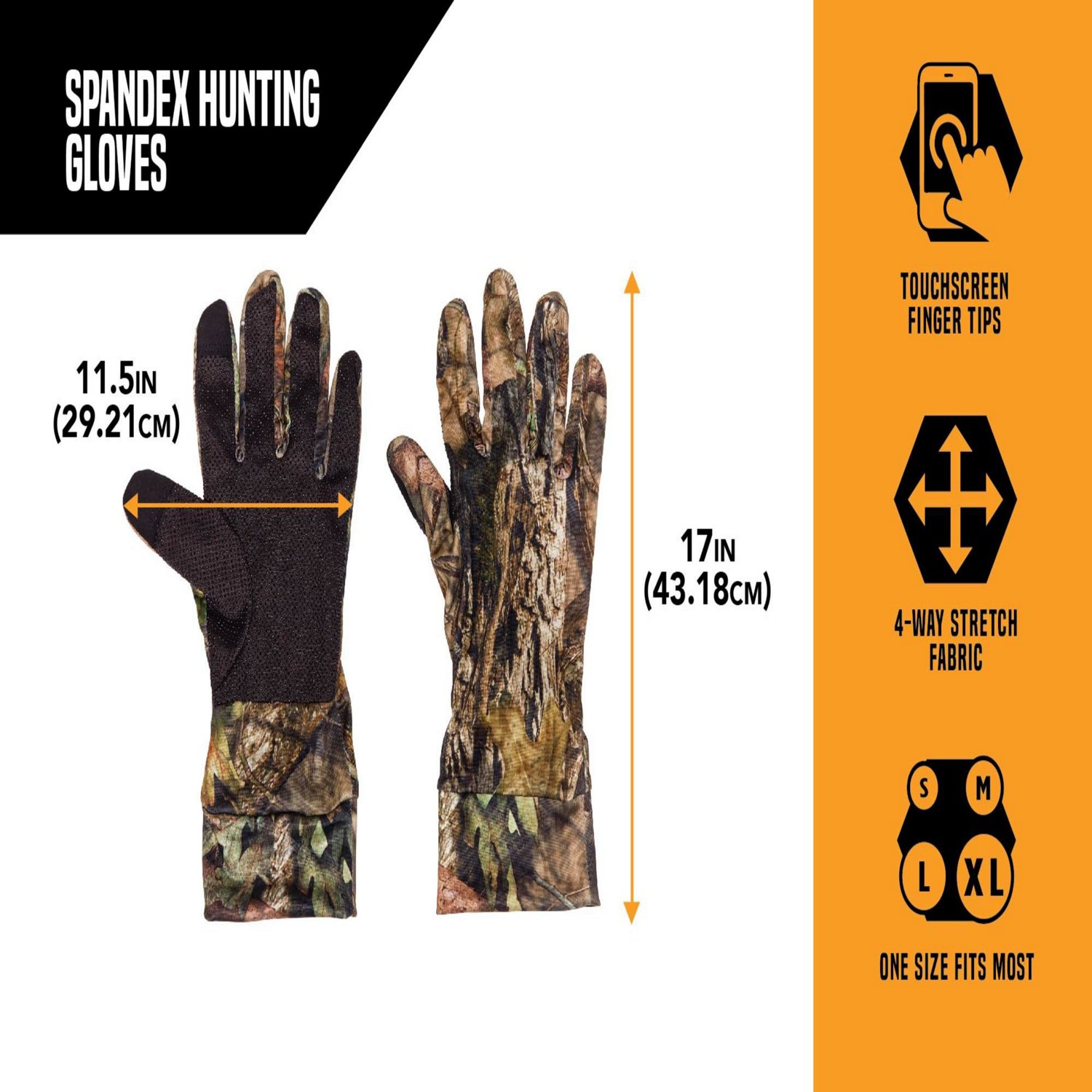 Allen Company Vanish Camouflage Spandex Gloves                                                                                   - view number 6