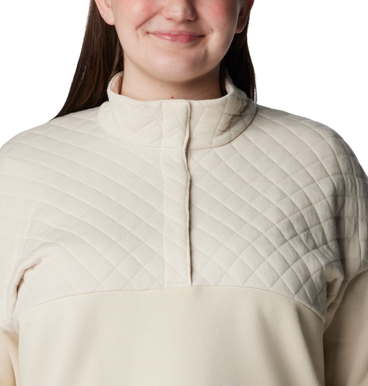 Columbia Sportswear Women's Plus hart Mountain Quilted 1/2 Snap Jacket - view number 4