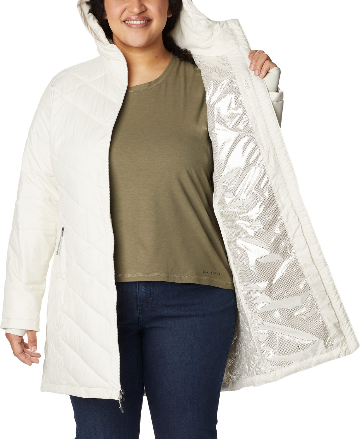 Columbia Sportswear Women's Heavenly Long Hooded Plus Size Jacket - view number 4