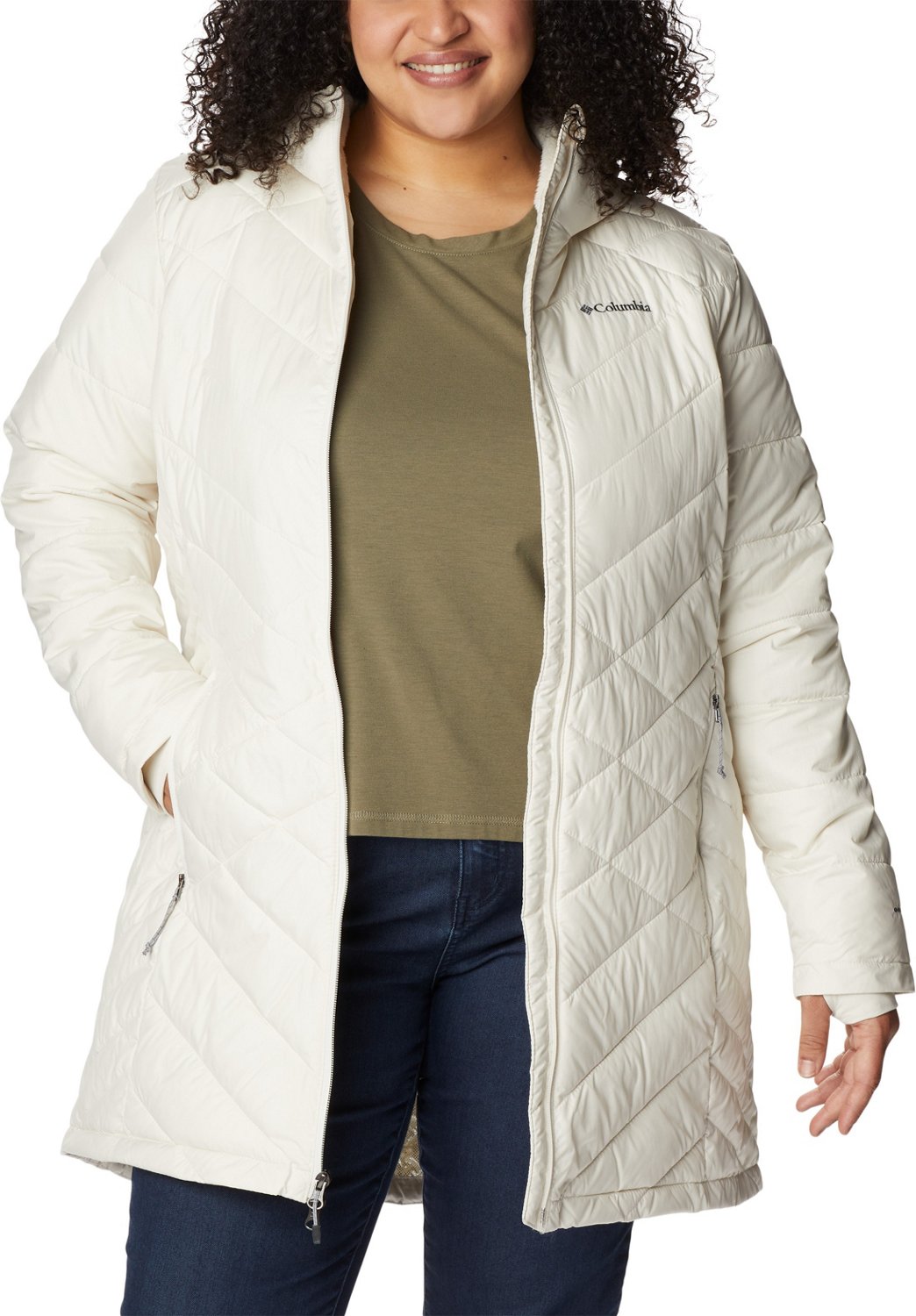 Columbia Sportswear Women's Heavenly Long Hooded Plus Size Jacket - view number 3