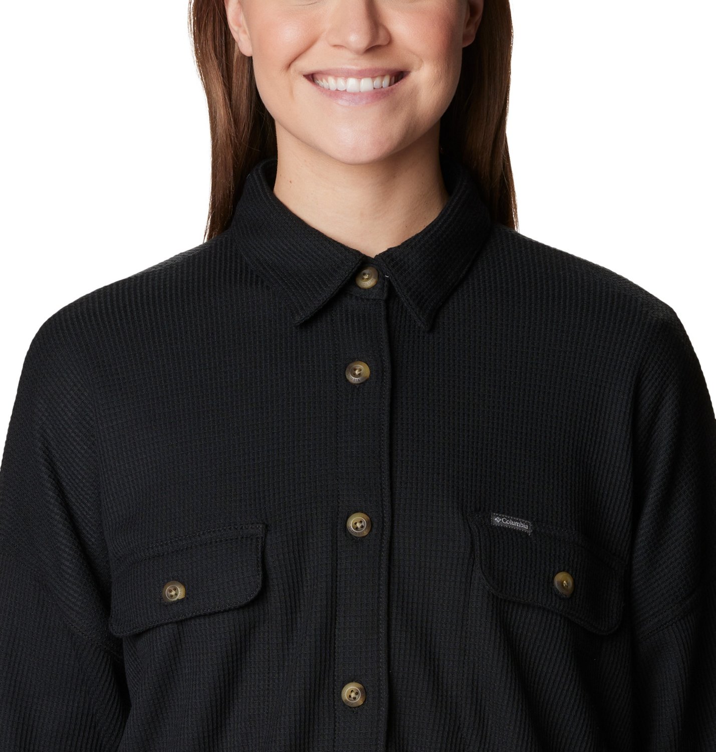 Columbia Sportswear Women's Plus Holly Hideaway Waffle Shirt Jacket - view number 5