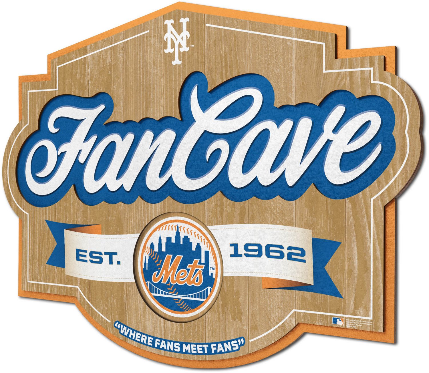 YouTheFan New York Mets Fan Cave Sign