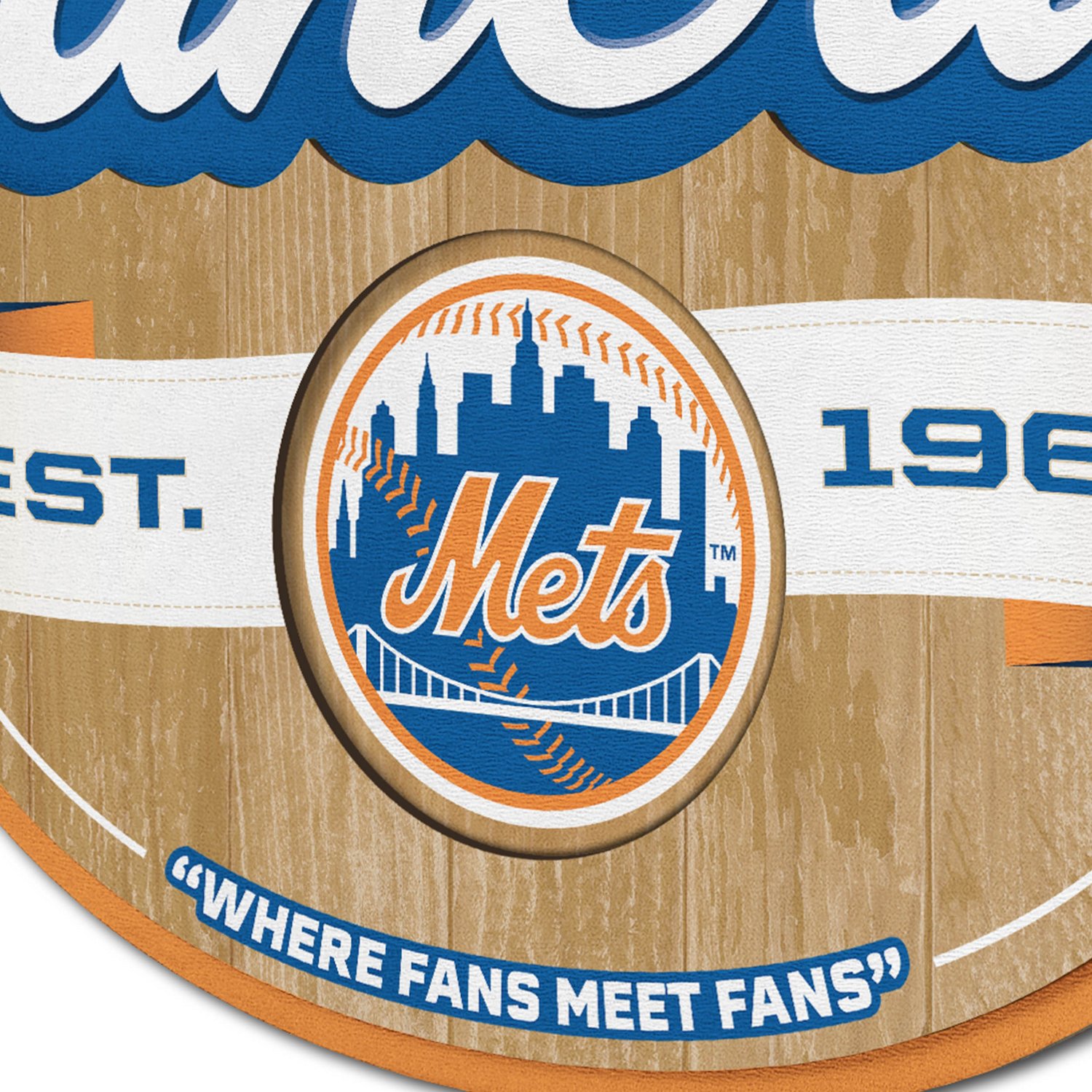 YouTheFan New York Mets Fan Cave Sign  - view number 3