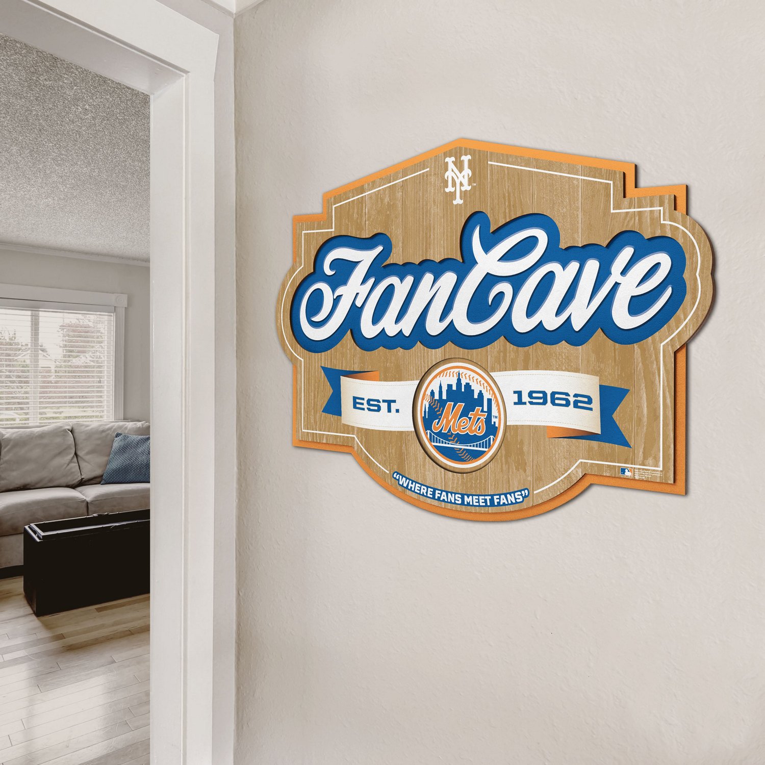 YouTheFan New York Mets Fan Cave Sign  - view number 4