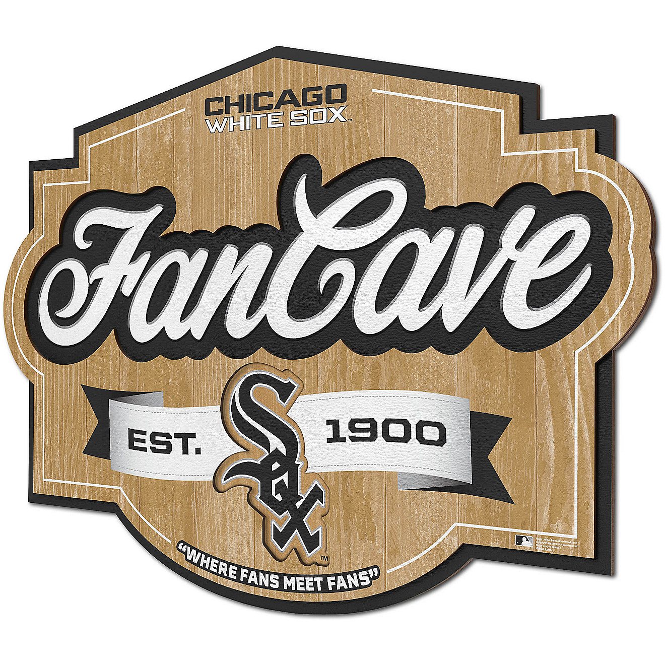 YouTheFan Chicago White Sox Fan Cave Sign                                                                                        - view number 1