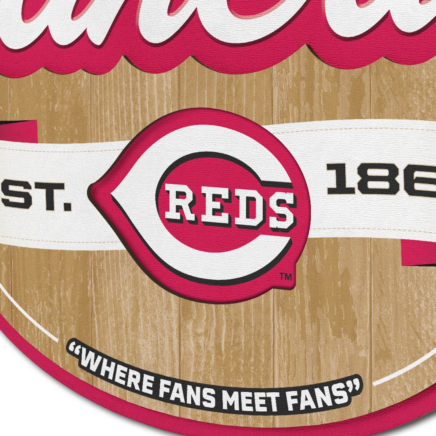 YouTheFan Cincinnati Reds Fan Cave Sign - view number 3