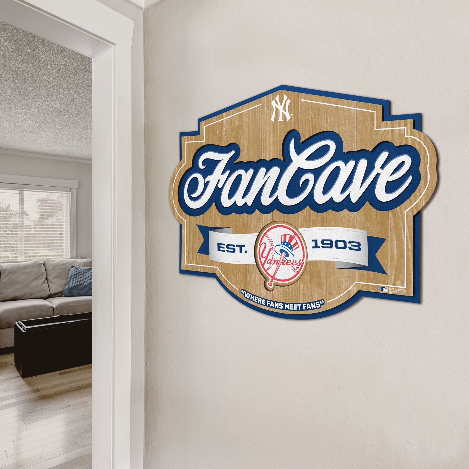 YouTheFan New York Yankees Fan Cave Sign  - view number 4