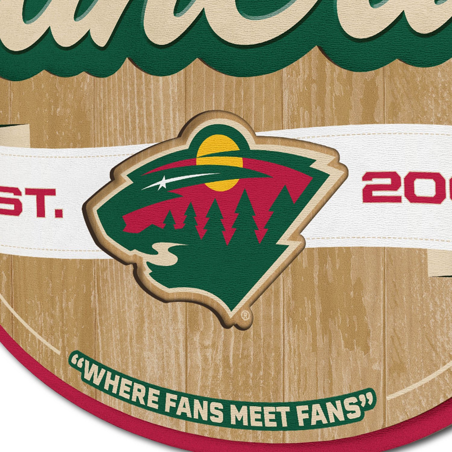 YouTheFan Minnesota Wild Fan Cave Sign  - view number 3