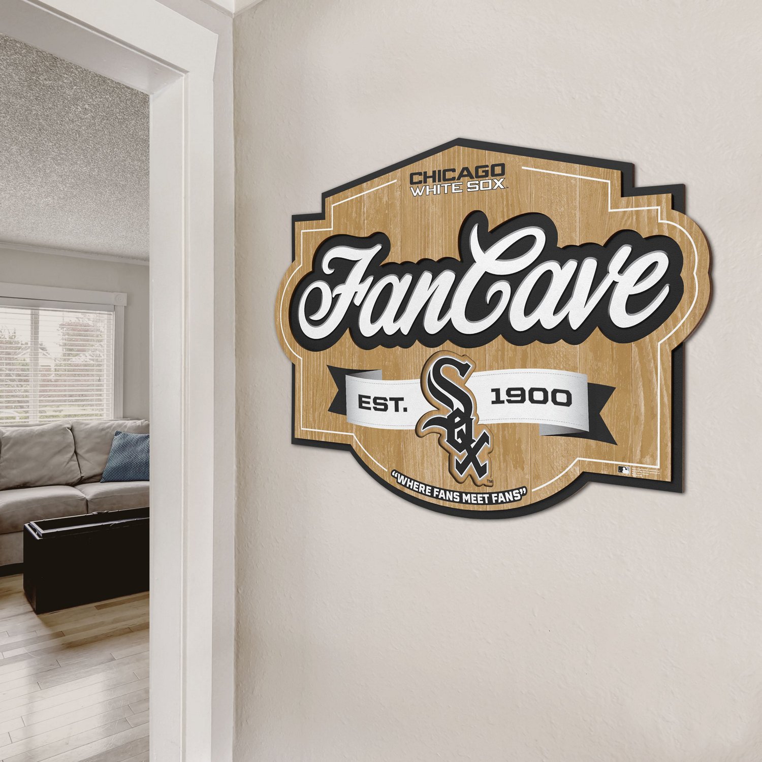 YouTheFan Chicago White Sox Fan Cave Sign  - view number 4