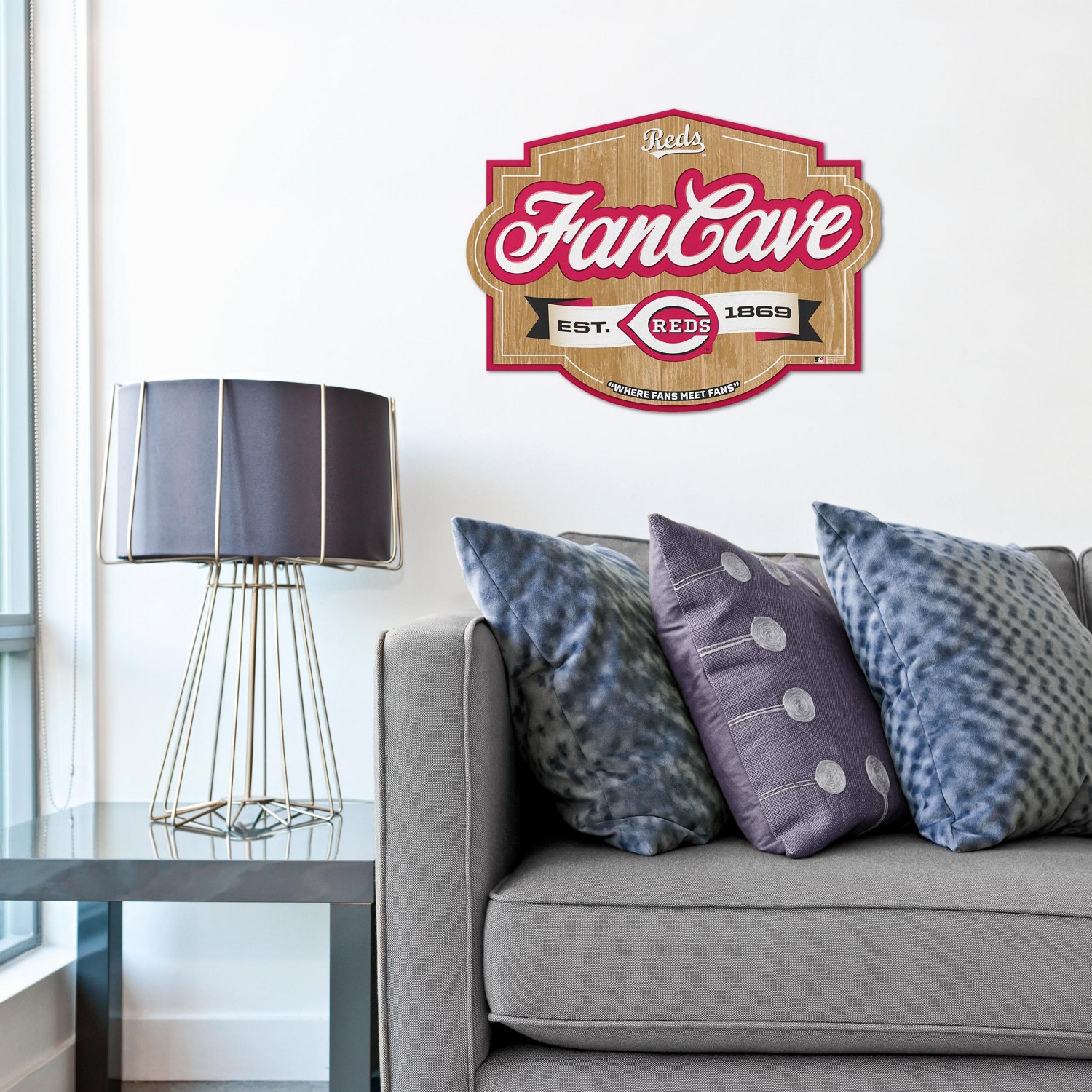 YouTheFan Cincinnati Reds Fan Cave Sign - view number 5
