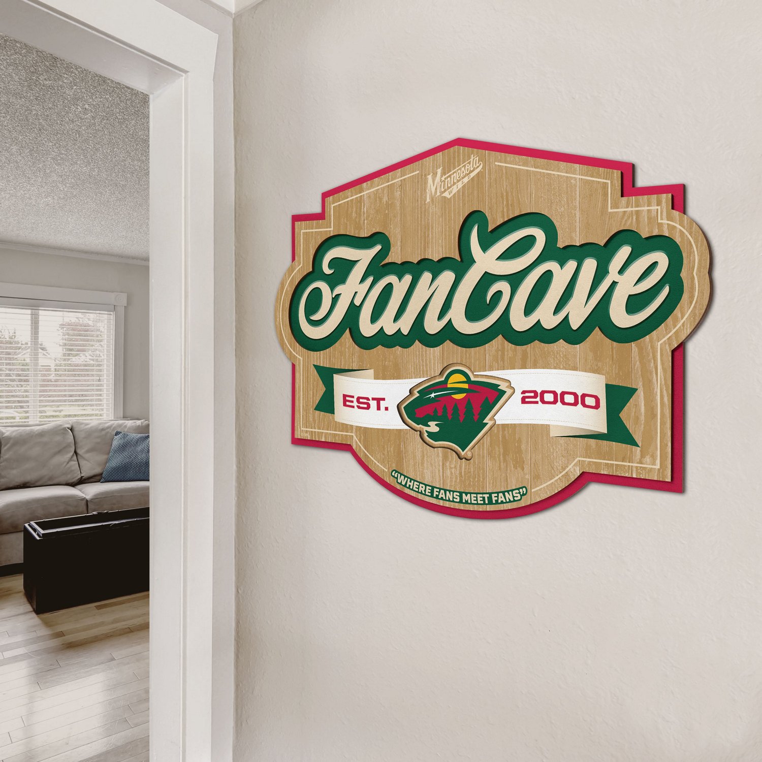 YouTheFan Minnesota Wild Fan Cave Sign  - view number 4