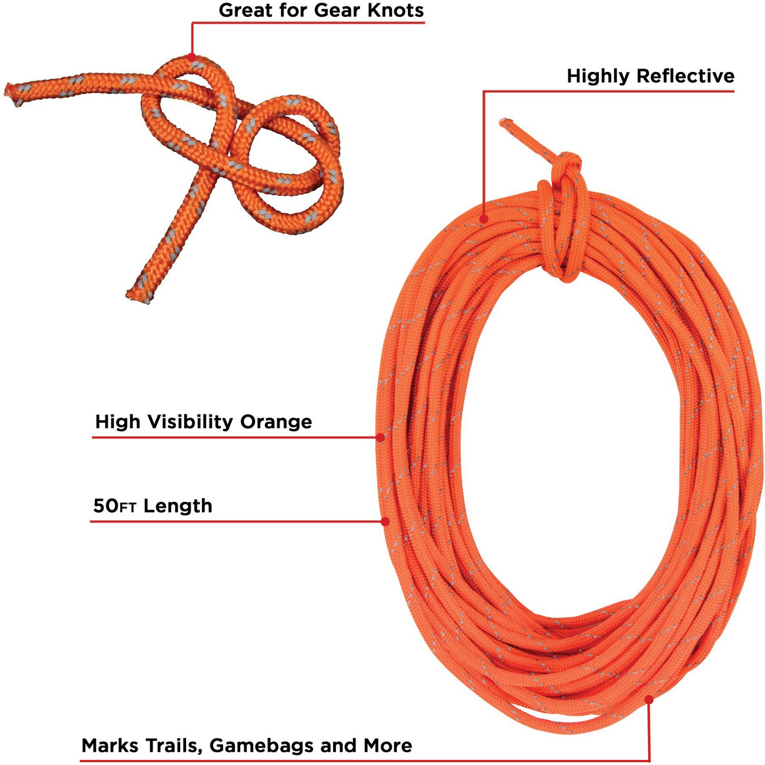 Allen Company Highly Reflective 50-Foot Flagging Cord - view number 3
