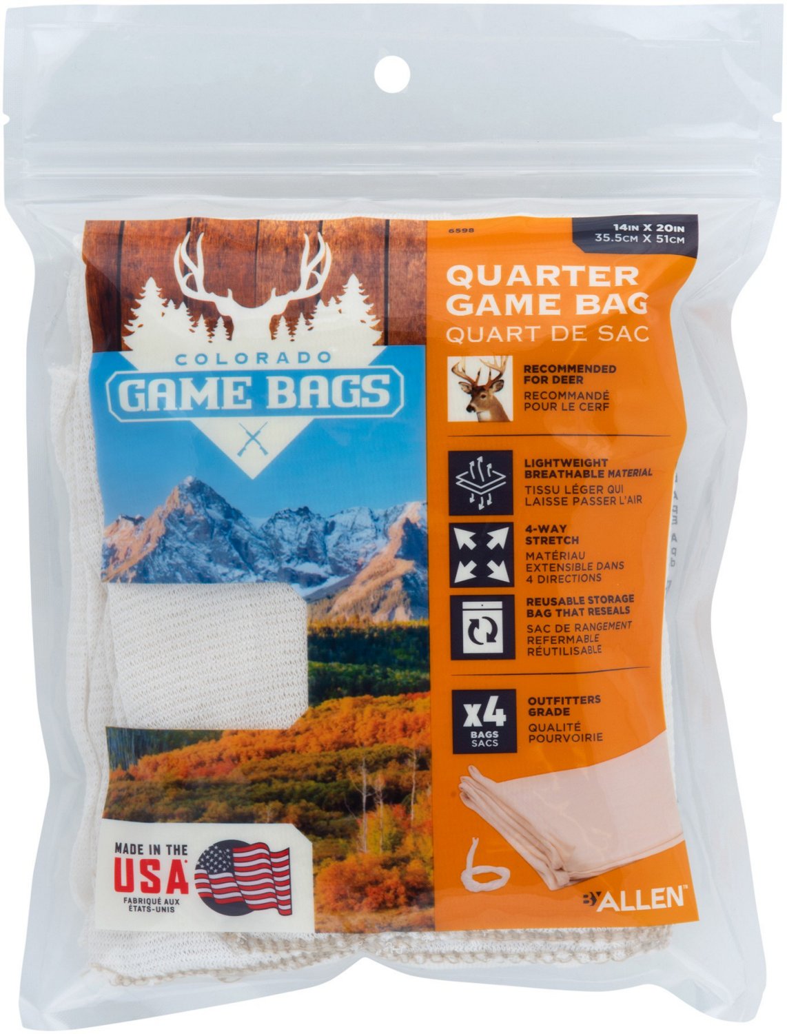 Allen Company Colorado Deer Quarter Game Bags                                                                                    - view number 3