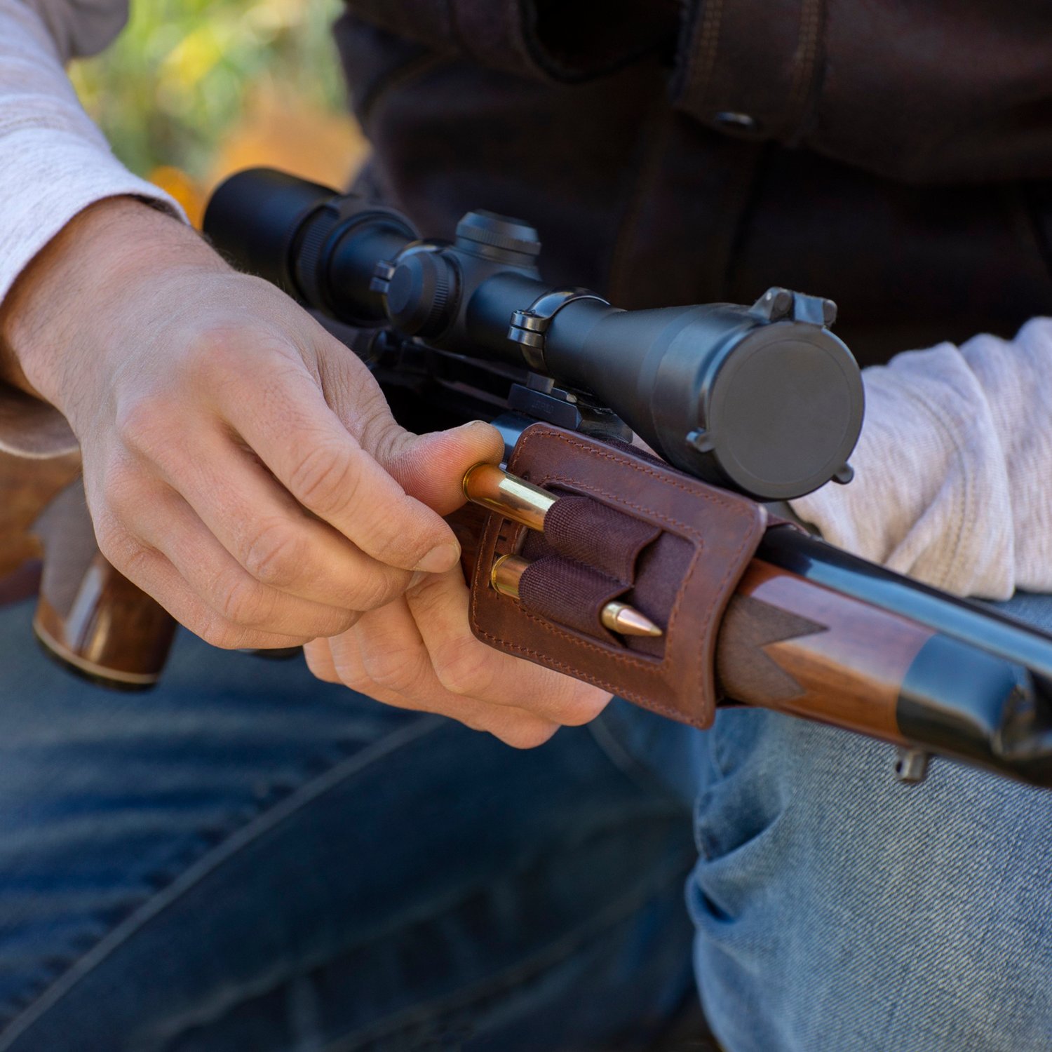 Allen Company Castle Rock Forend Leather Ammo Carrier - view number 6