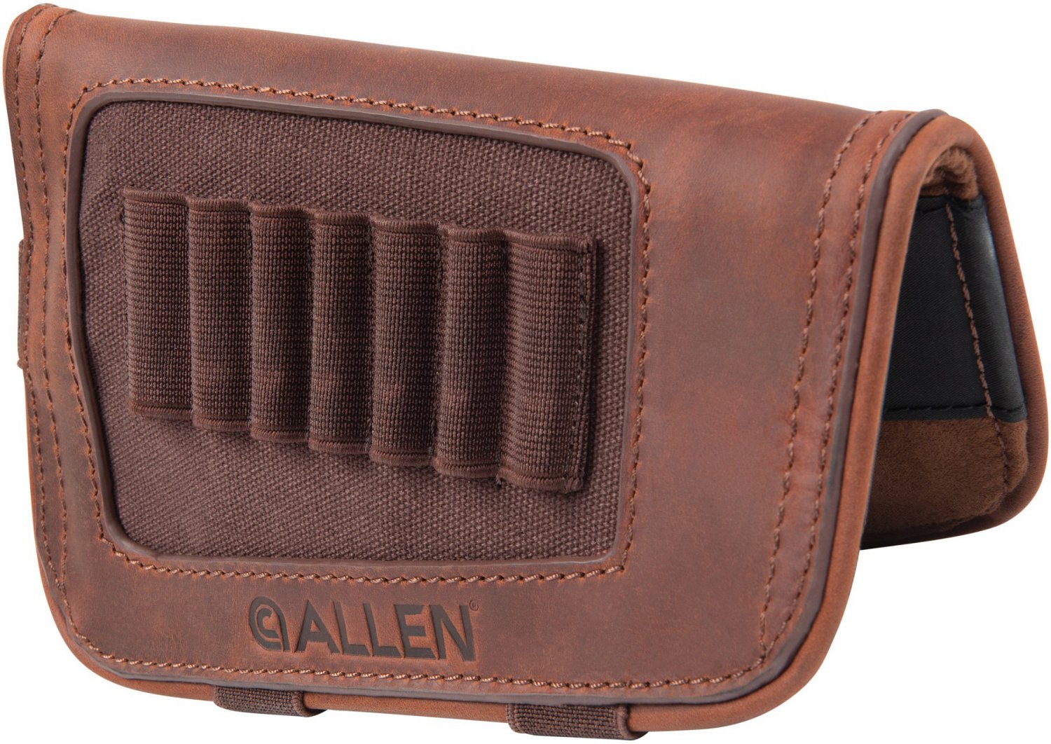 Allen Company New Castle Leather Buttstock Cartridge Carrier                                                                     - view number 2